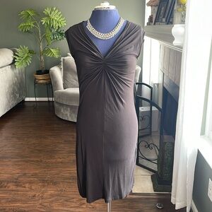 Michael Kors Black Ruched Dress